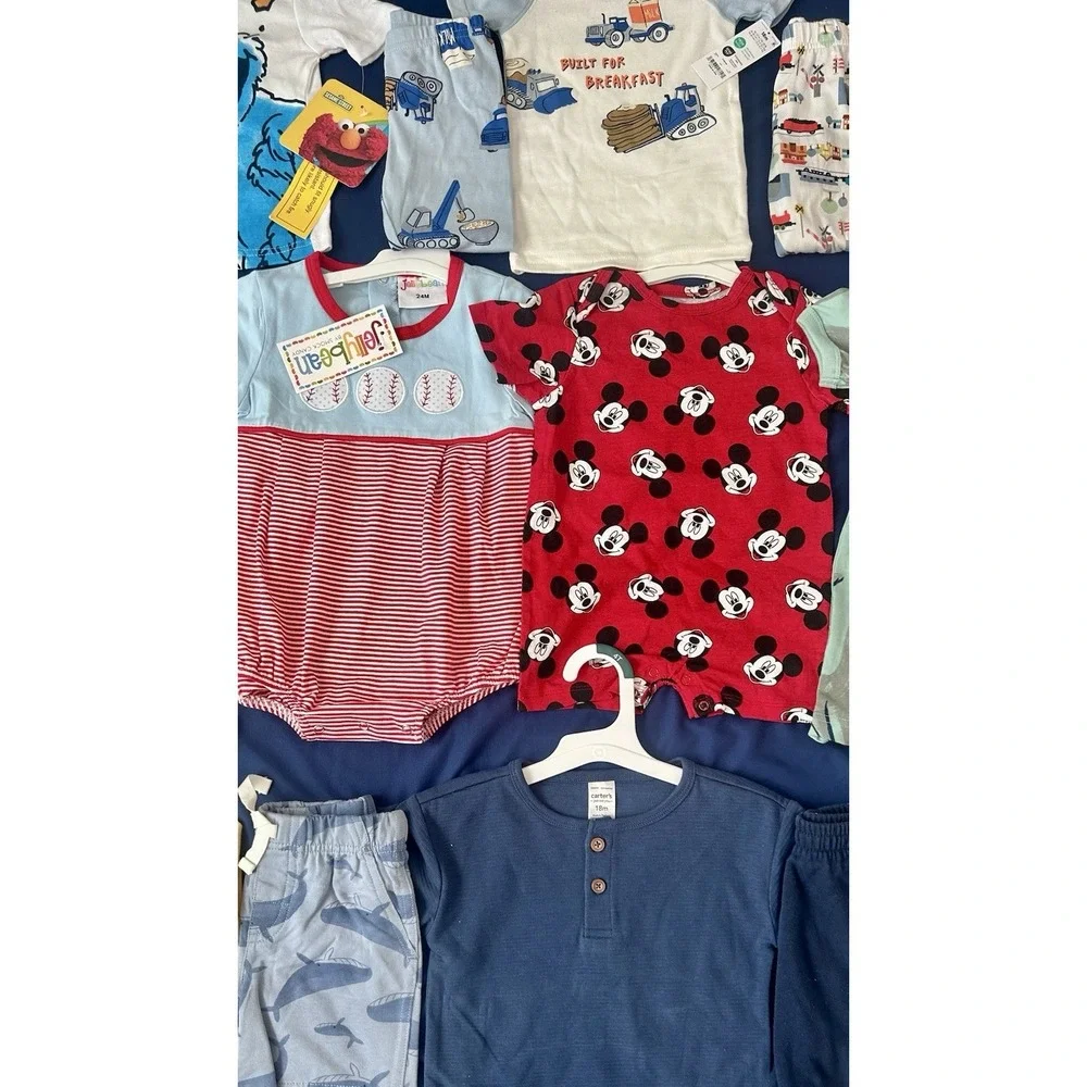 Huge Lot‎ Baby Boys Clothes 18 24 Months NEW &EC Carters Summer Nike Disney Sets